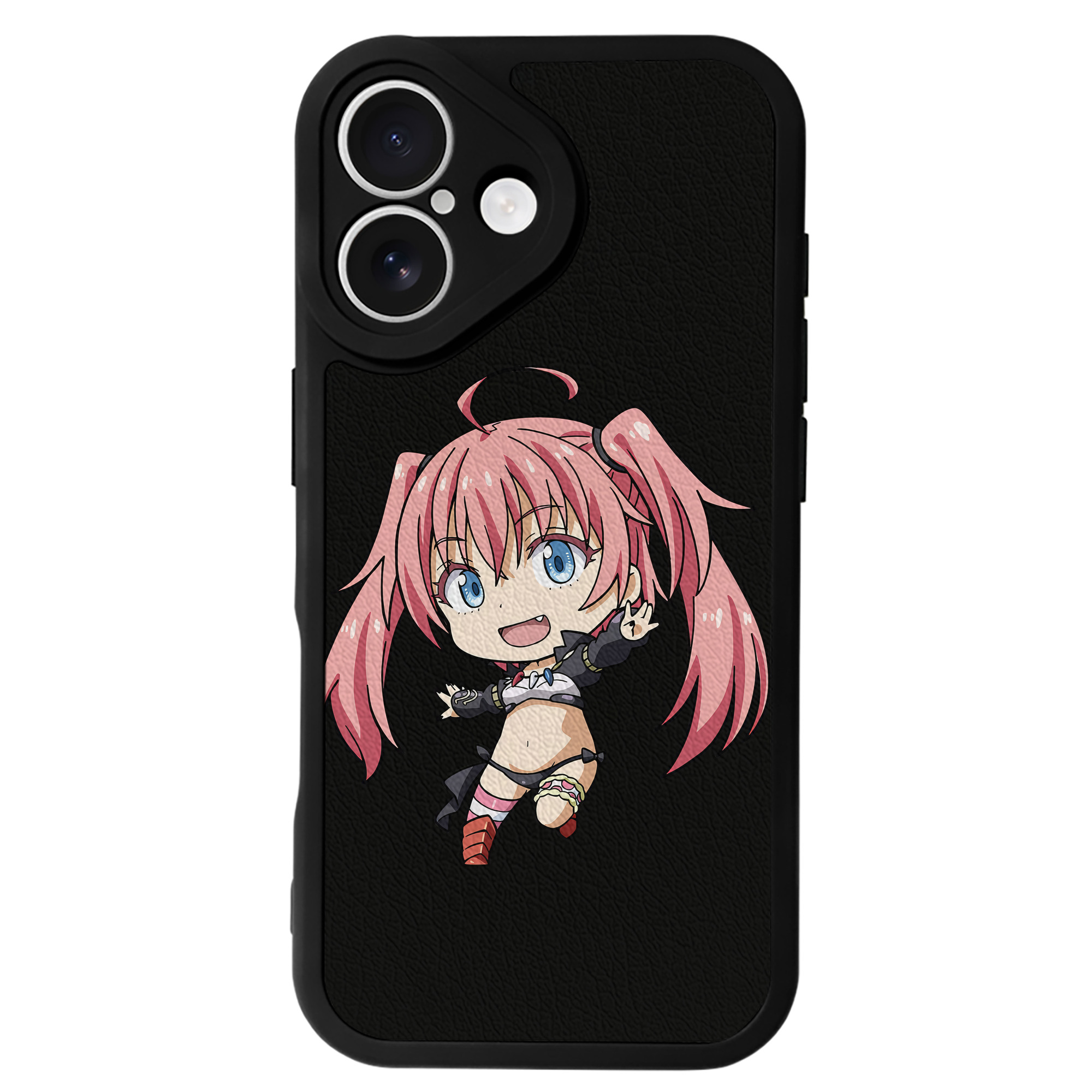 （画像用） 転スラ Regarding Reincarnated to Slime 【iPhone 16シリーズ対応】シリコンスマホケース（レザー調） 材質：シリコン